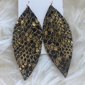 Reptile Feather Earrings